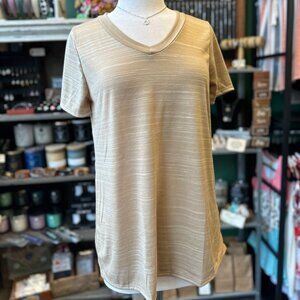Camel Short Sleeve Top